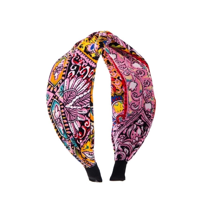 women's sweet classic style ditsy floral cloth printing hair band