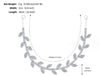 women's simple style leaf alloy plating inlay rhinestones hair band