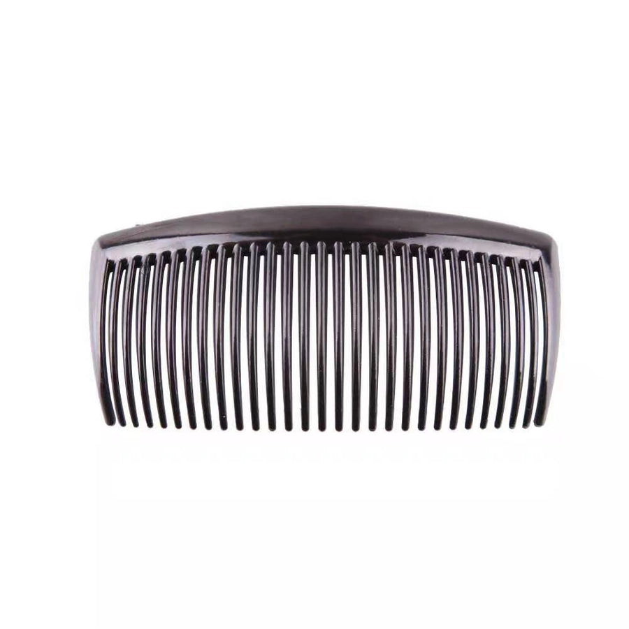 Factory direct sales 29 teeth black coffee plastic bangs comb hair plate Korean fashion hair comb