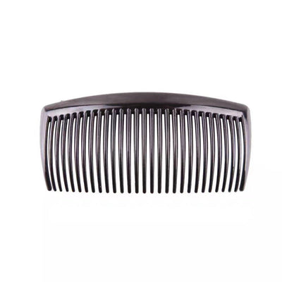 Factory direct sales 29 teeth black coffee plastic bangs comb hair plate Korean fashion hair comb
