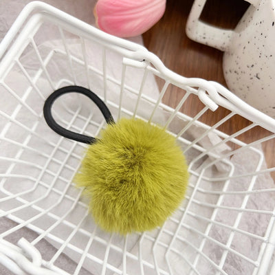 Women's Simple Style Solid Color Plush Hair Tie