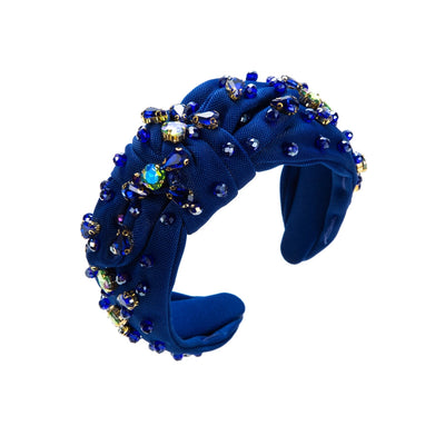 luxurious knot cloth rhinestone inlay rhinestones hair band