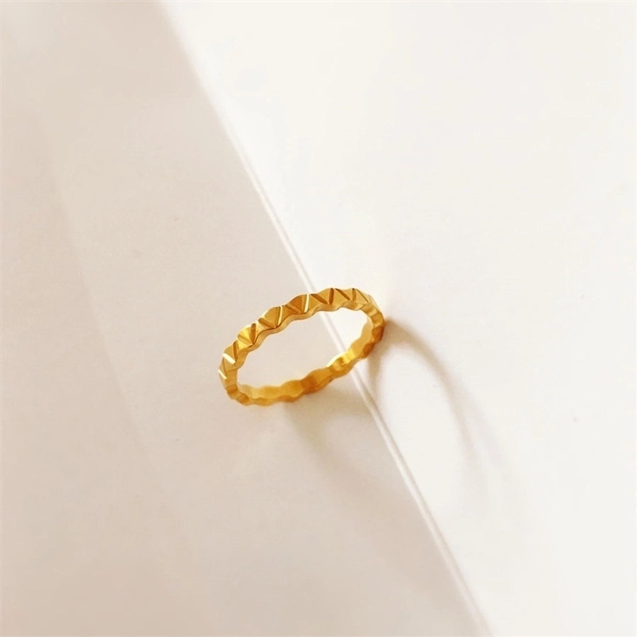 Jewelry Lady Geometric Titanium Steel Rings