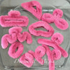 simple style solid color cloth hair claws