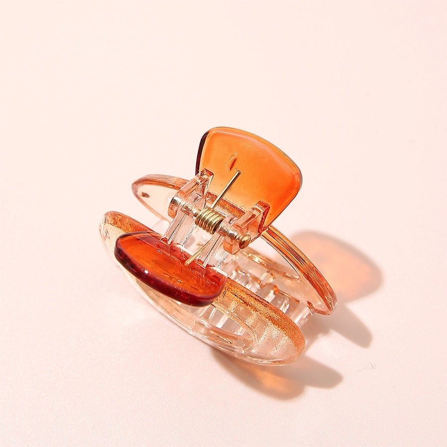 Gradient Small Grab Clip Small Disc Hairpin Environmentally Friendly Acetic Acid Shark Clip Transparent Oval Hair Grab Children's Clip