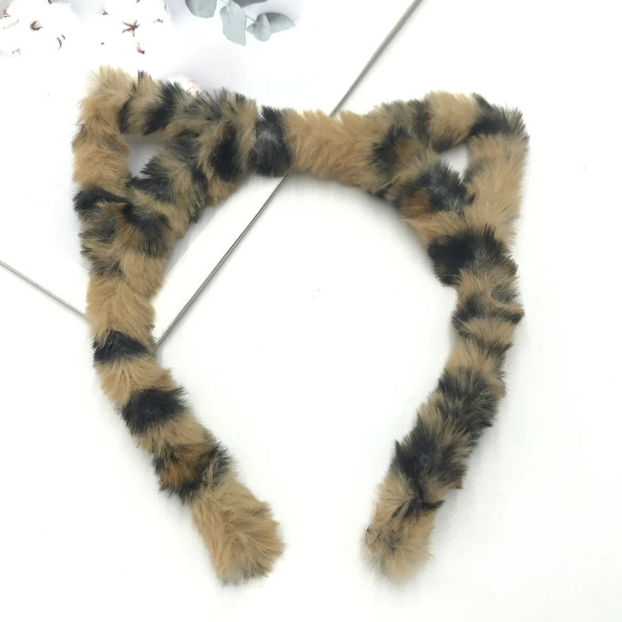 Women's Cute Simple Style Ear Plush Hair Band