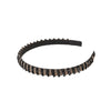 women's shiny solid color sponge hair band