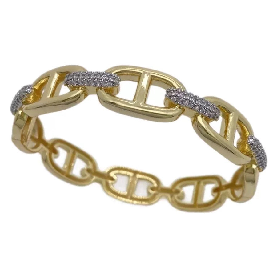 Jewelry Vintage Style Classic Style Geometric Copper Zircon Mixed Metal Rings Bracelets