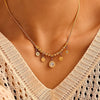 Jewelry Elegant Roman Numeral 304 Stainless Steel Zircon 18K Gold Plated Plating Bracelets Necklace