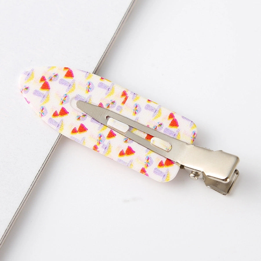 fashion ditsy floral arylic stoving varnish hair clip 1 piece