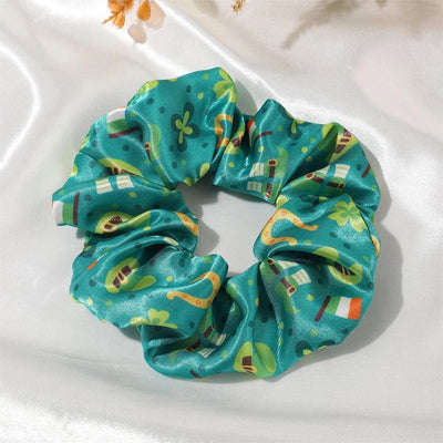Women's Simple Style Artistic Four Leaf Clover satin Hair Tie