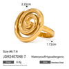 Jewelry Simple Style Classic Style Spiral Stripe 304 Stainless Steel Stainless Steel Rings
