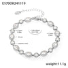 Elegant Luxurious Geometric 304 Stainless Steel 18K Gold Plated Zircon  Bracelets In Bulk