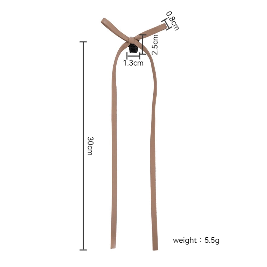 Women's Elegant Classic Style Bow Knot Arylic Leather Hair Claws