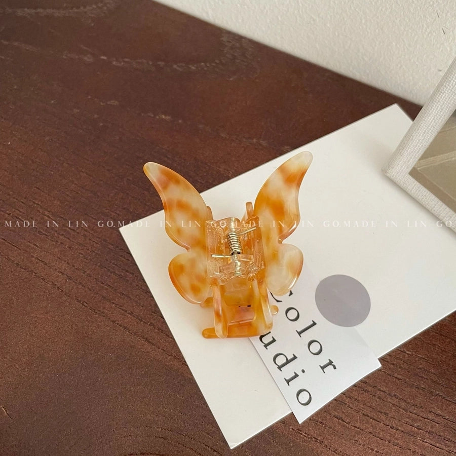 Women's Sweet Cool Style Butterfly Metal Plating Hair Claws