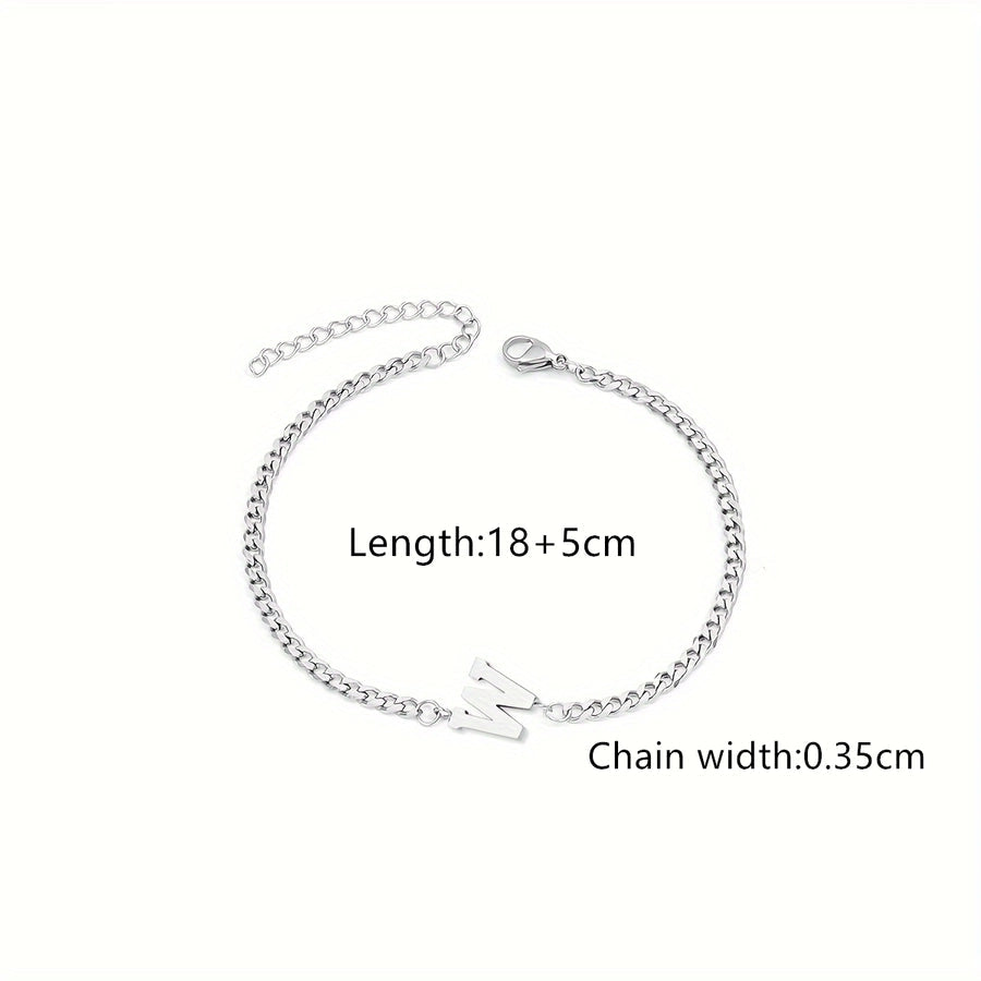 Classic Style Letter 201 Stainless Steel 304 Stainless Steel Bracelets In Bulk