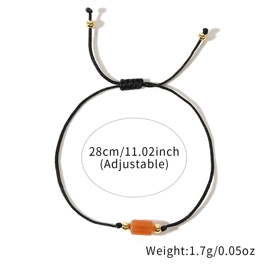 Autumn and Winter New Arrival Hot Sale New Chinese Color Natural Stone Copper Bead Bracelet Advanced Simple Personality Trendy Bracelet All-Matching