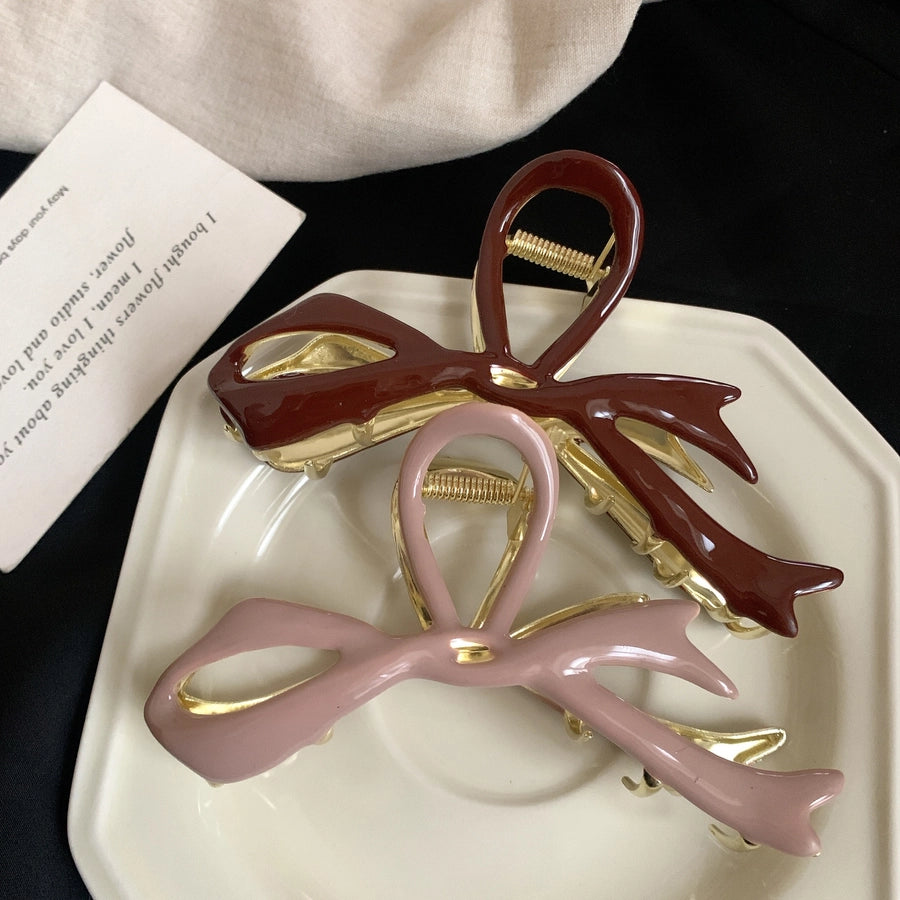 Women's French Style Korean Style Bow Knot Alloy Hair Claws