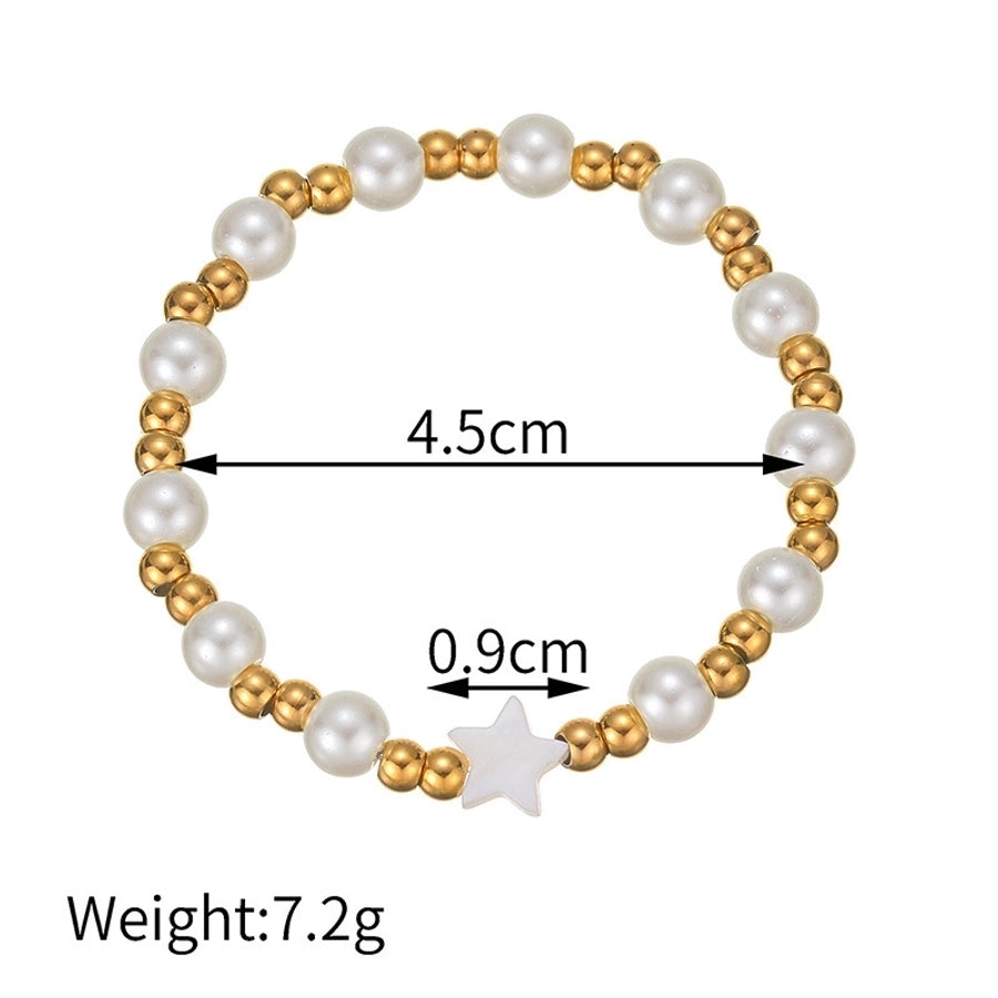 Elegant Flower 304 Stainless Steel Stainless Steel Bracelets In Bulk