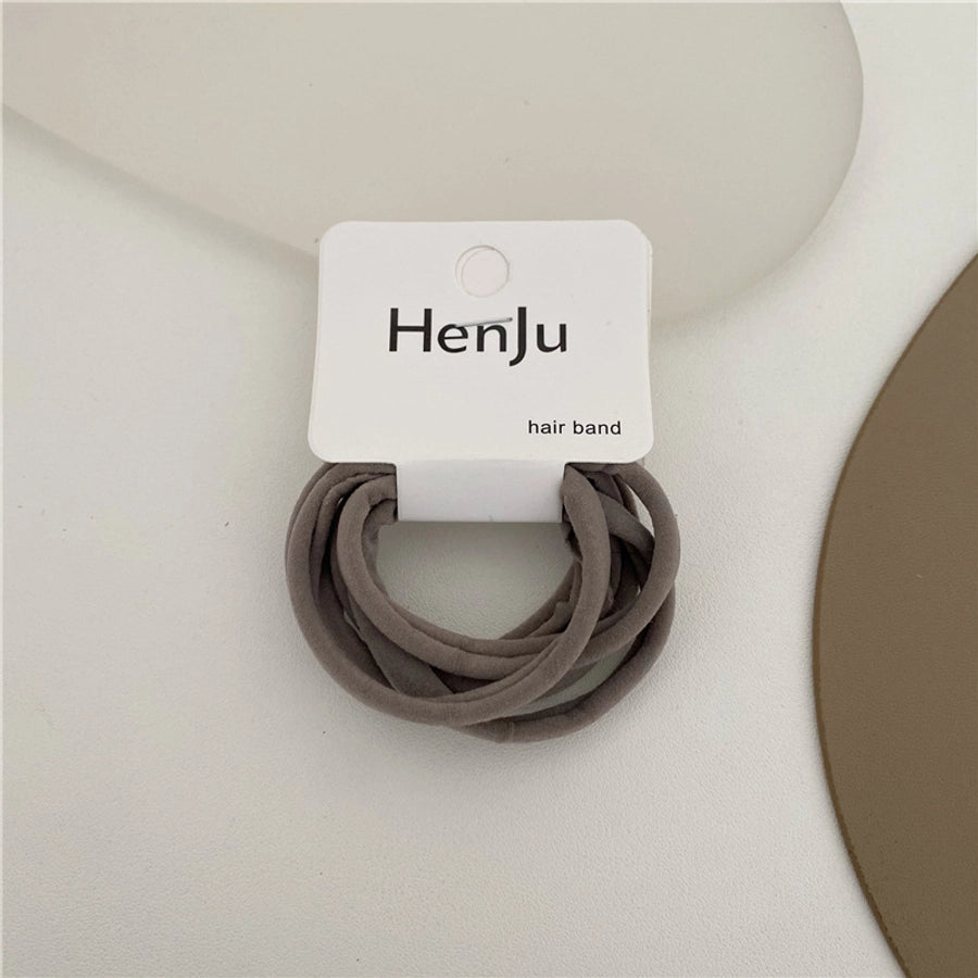 simple style solid color cloth hair tie