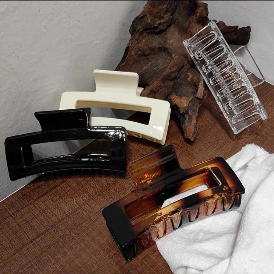 Women's Lady Korean Style IG Style Solid Color Plastic Spray Paint Hair Claws