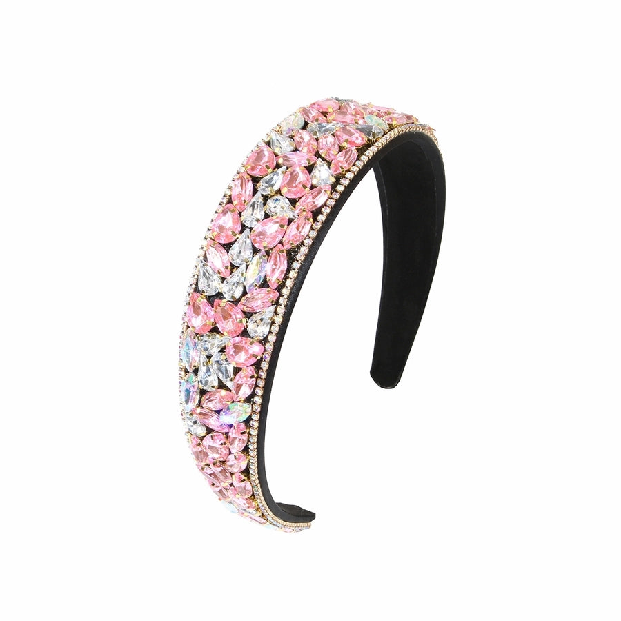 Women's Elegant Streetwear Geometric Plastic Rhinestones Hair Band