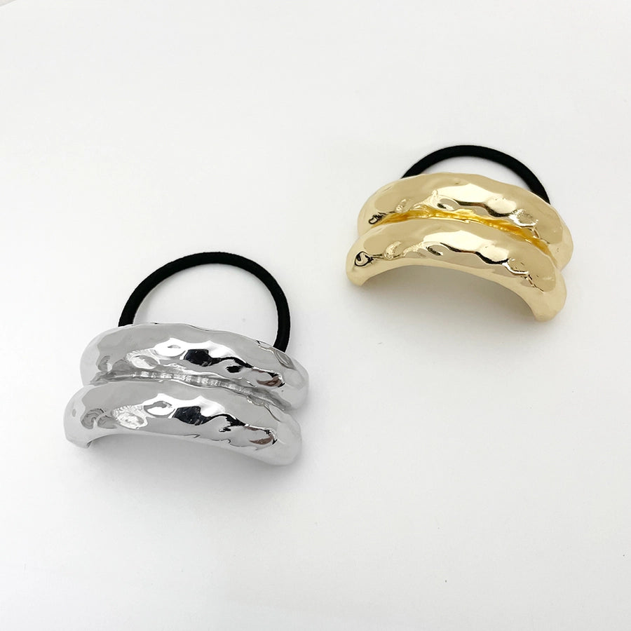 Women's Casual Simple Style Solid Color Alloy Elastic Band Hair Tie