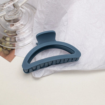 simple style solid color plastic resin spray paint hair clip 1 piece