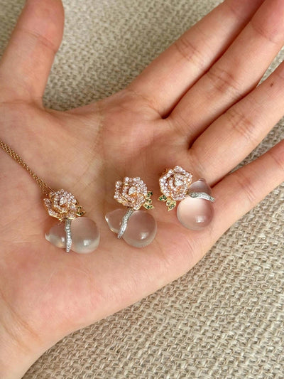 925 Sterling Silver Plating Flowers Plant Flowers