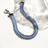 Glam Shiny Colorful 304 Stainless Steel Tennis Chain Bracelets In Bulk