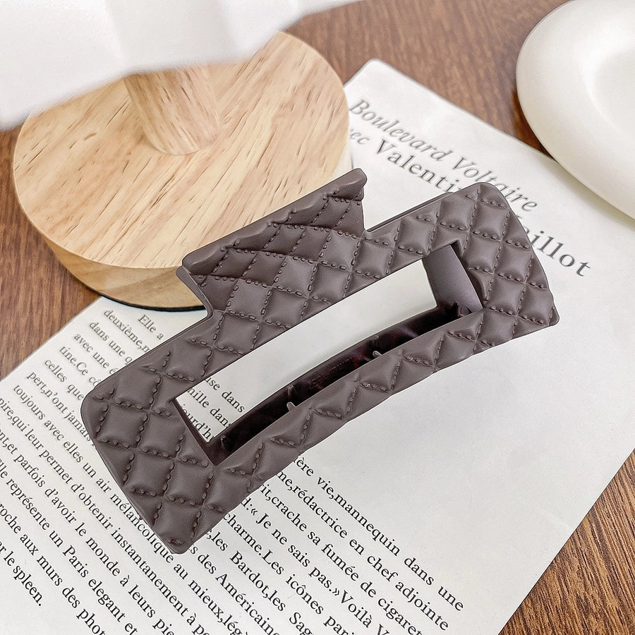 Women's Elegant Simple Style Solid Color Plastic Hair Claws