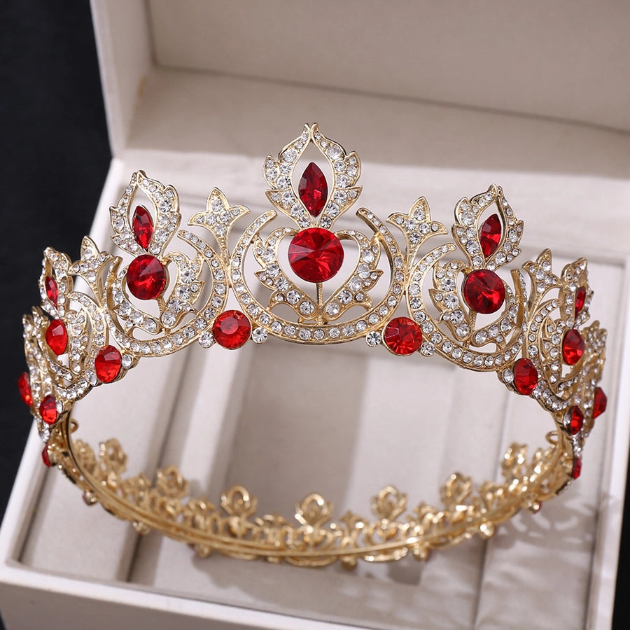 fashion crown alloy inlay rhinestones crown 1 piece