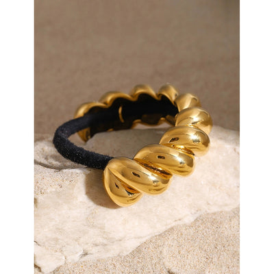 Women's IG Style Simple Style Twist 304 Stainless Steel Hair Tie