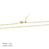 Copper 18K Gold Plated Solid Color Necklace