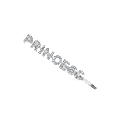 elegant sweet letter alloy plating inlay rhinestones hair clip
