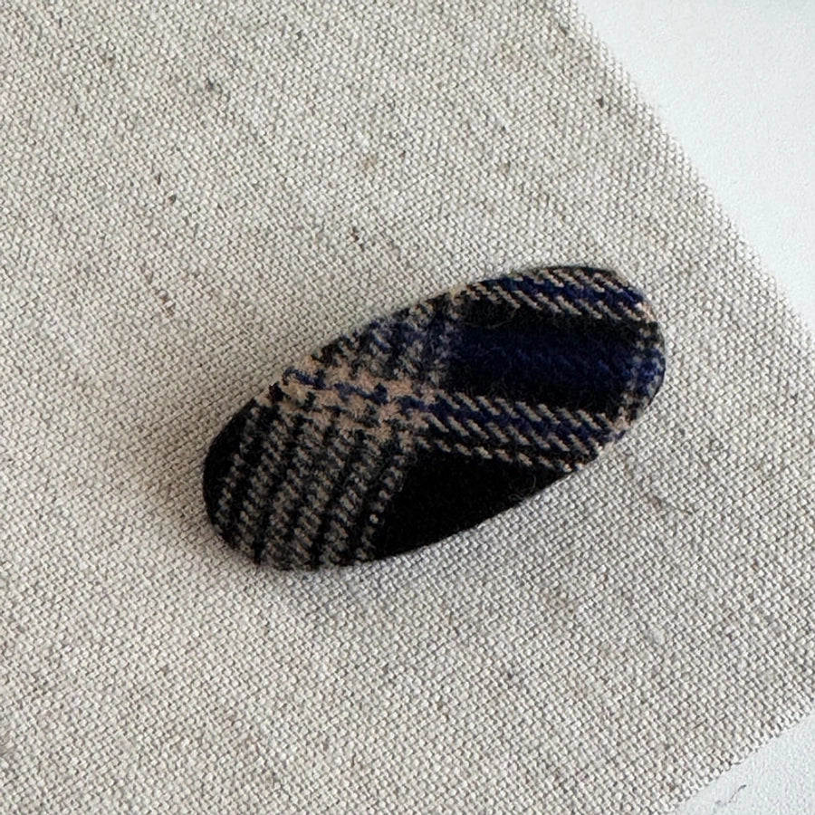 Women's IG Style Korean Style Plaid Cloth Hair Clip