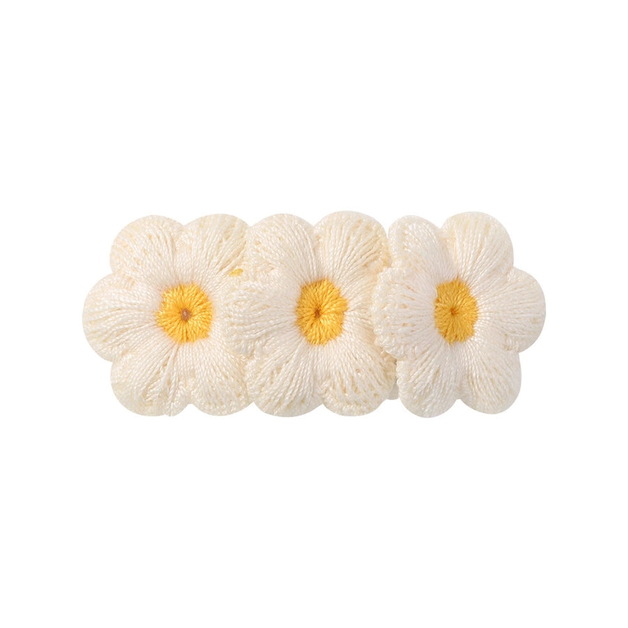 Kid'S Pastoral Flower Cloth Hair Clip