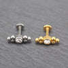 1 Piece Lip Rings Hip-Hop Punk Geometric 304 Stainless Steel 316 Stainless Steel  Inlay Rhinestones 18K Gold Plated Lip Rings Ear Cartilage Rings & Studs