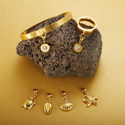 Jewelry Marine Style Roman Numeral Shell Titanium Steel Jewelry Set