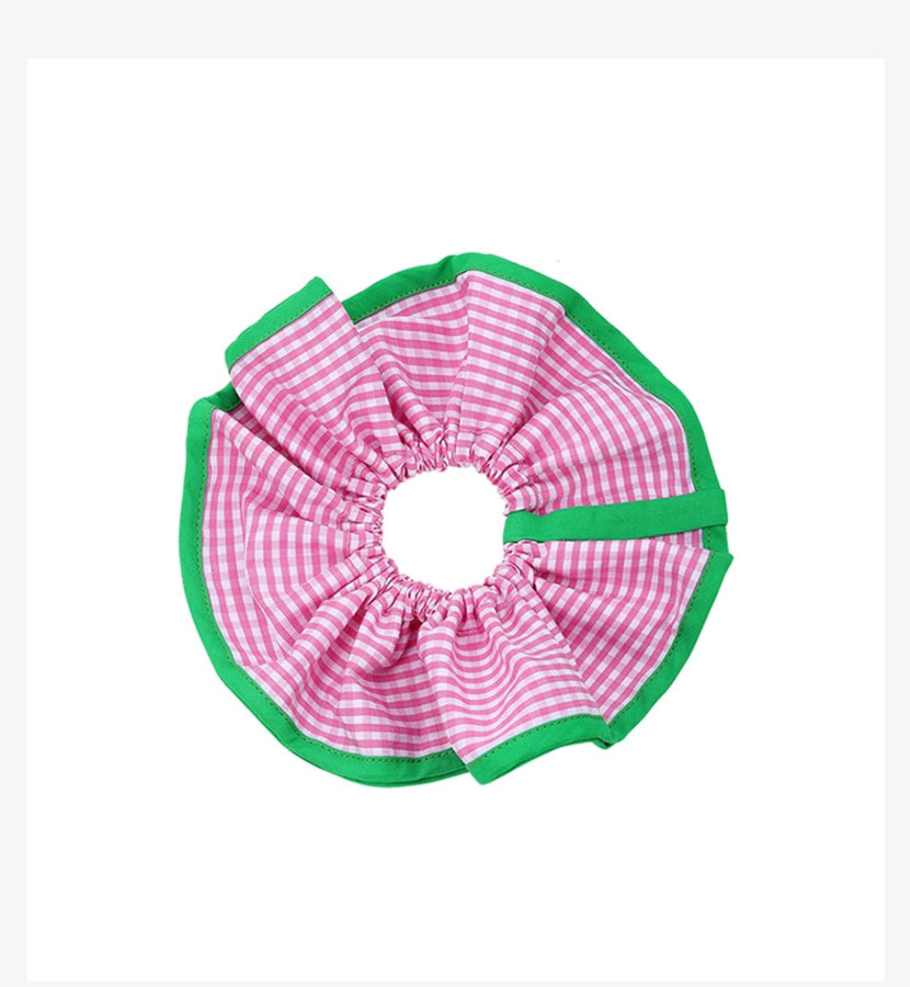 ZEGL Plaid large intestine hair ring headband women's summer simple temperament cute Japanese  new hair accessories headdress