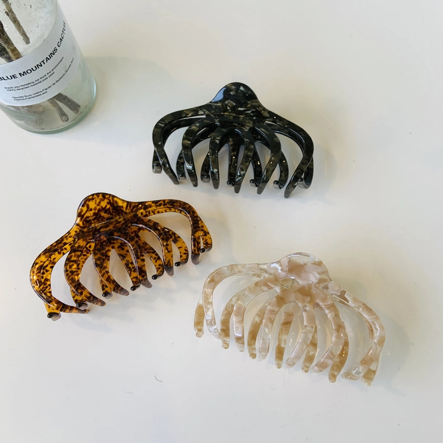 Women's Simple Style Geometric Acetic acid sheets Polishing Hair Claws