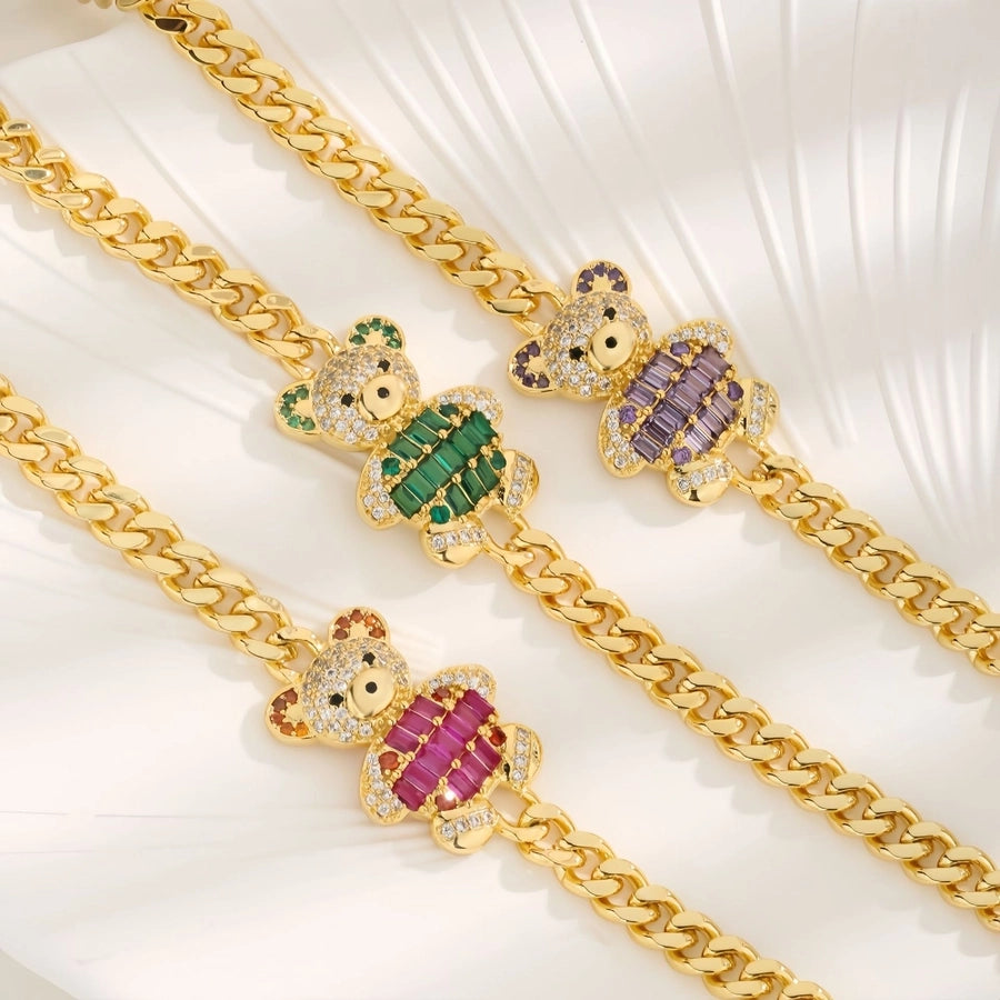 Jewelry Cute Bear Copper Bear Bracelets