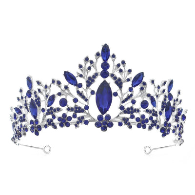 baroque  prom crown rhinestone pearl headband