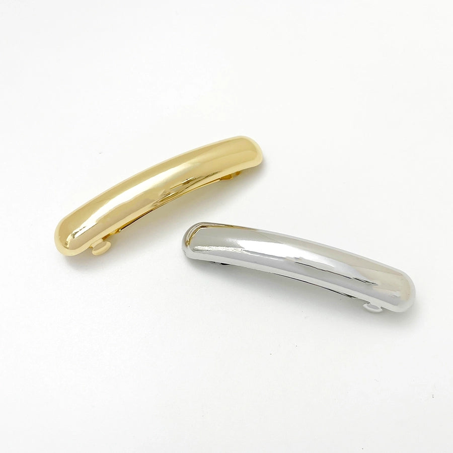 Women's Casual Solid Color Rectangle Alloy Hair Clip