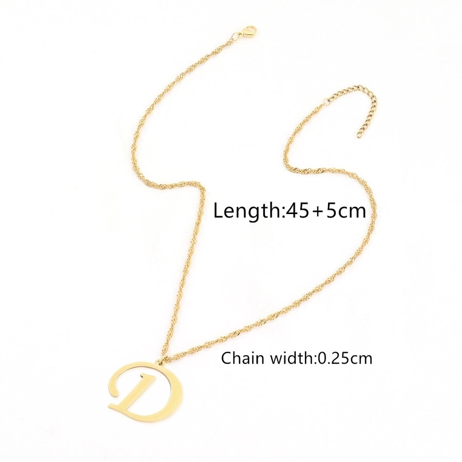 Jewelry Elegant Simple Style Classic Style Letter 201 Stainless Steel 304 Stainless Steel Pendant Necklace