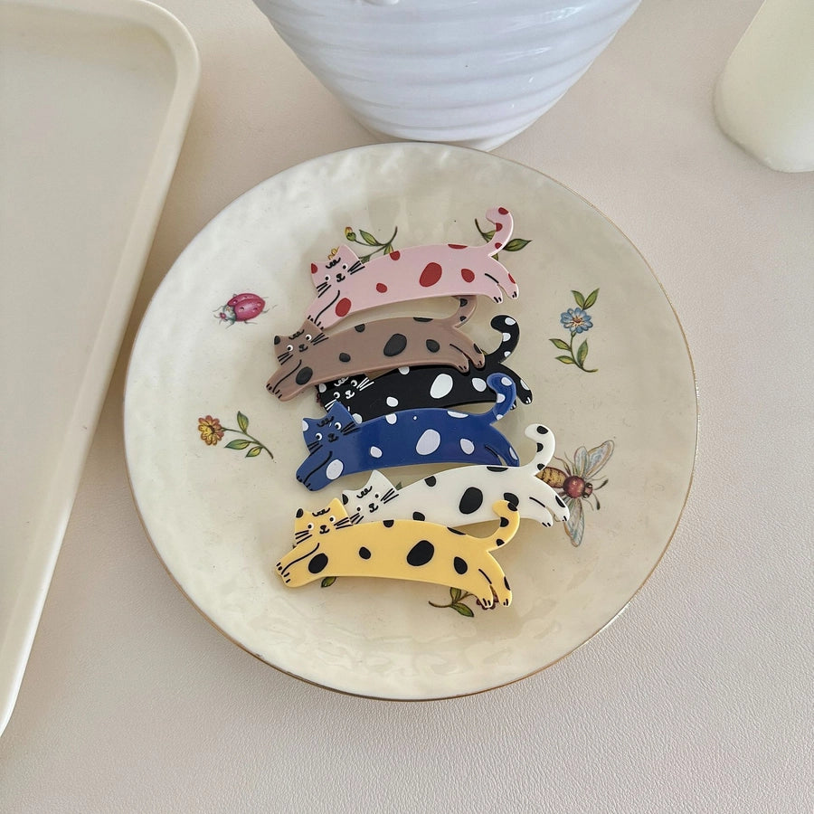 Women's Cute Cat Arylic Hair Clip