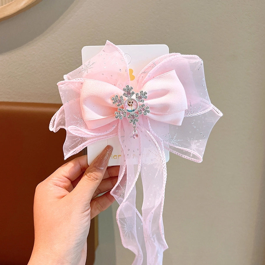 Kid'S Ethnic Style Bow Knot Synthetic Yarn Organza Hair Clip