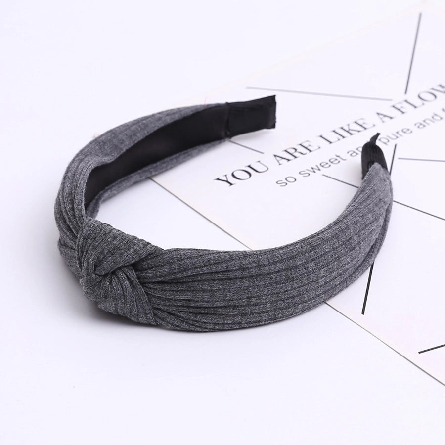 fashion solid color cloth handmade hair band 1 piece