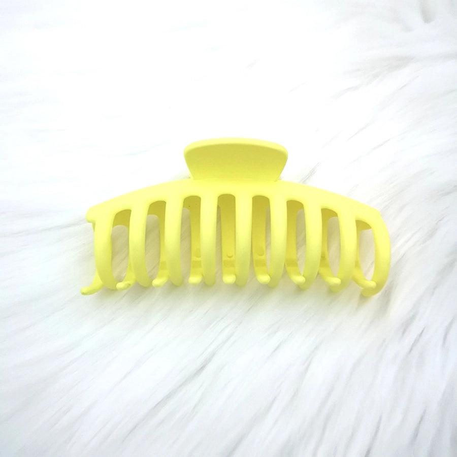 Women's Basic Solid Color Resin Hair Claws