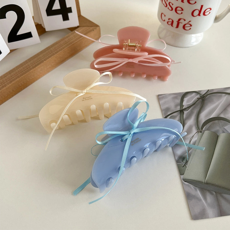 Women's Sweet Simple Style Bow Knot Acetic acid sheets Hair Claws